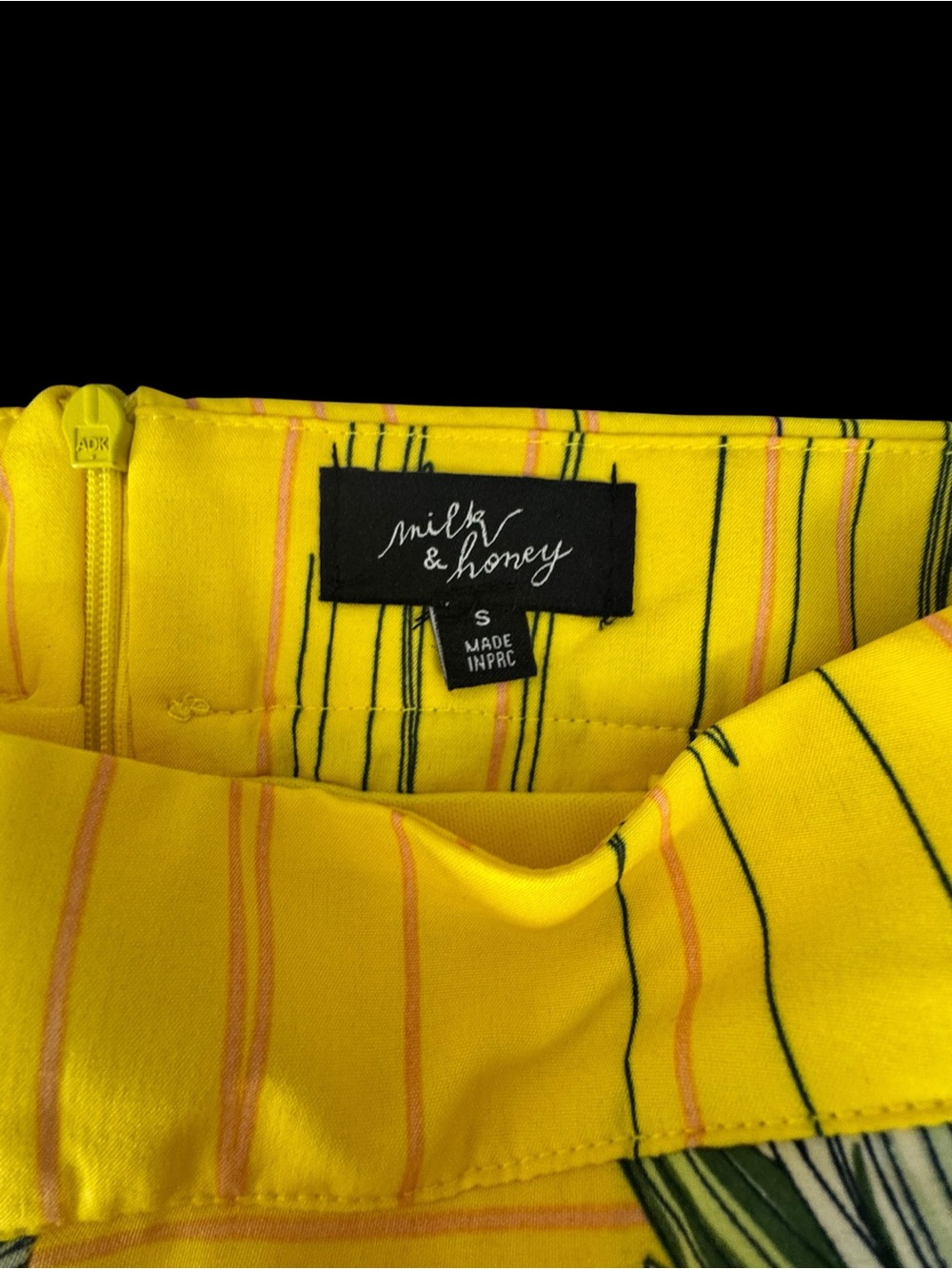 Tropical Yellow Floral Wide-Leg Pants - Women's - Picture 7 of 11